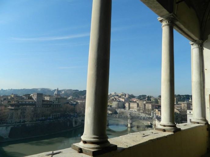 ROMA vista panorama dal portico traslochi roma